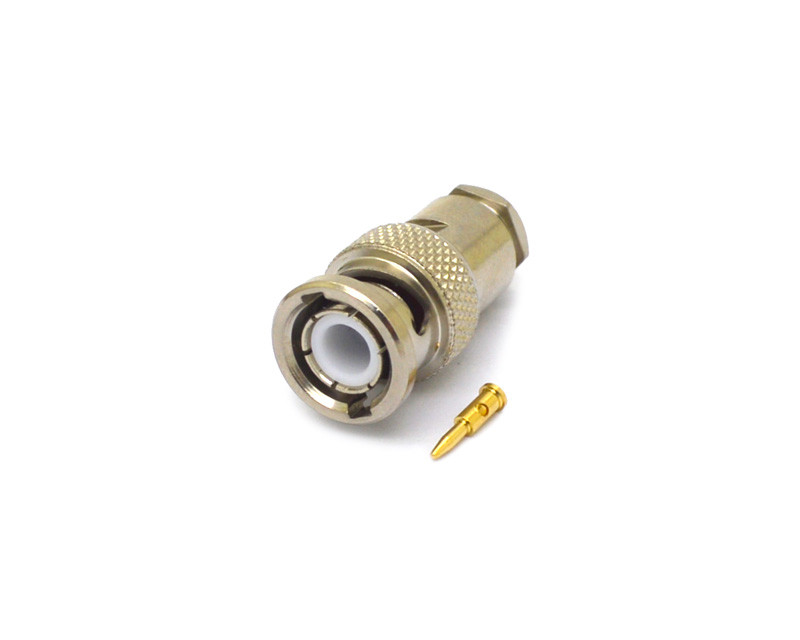 Conector BNC 50 Ohms Macho Reto Cabo Prensa Cabo RG 58 RGC 58 LM 1