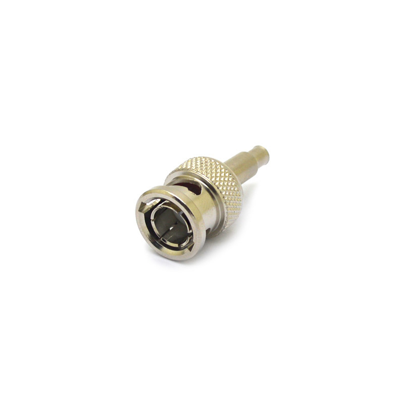 Conector BNC 50 Ohms Macho Reto Cabo Crimpagem RF 75 0.8/4.8 - LM-26 - Gav  66 