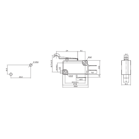 Chave Micro Switch com Alavanca de 27mm SPDT Liga-(Liga) 16A 125/250Vac - MSW-04A - Jietong