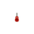 Terminal Tubular Ilhós Isolado 17 AWG 1.0mm² Vermelho - ES16100-1 - Eletro Service