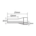 Terminal Tubular Ilhós Isolado 10 AWG 6mm² Amarelo - ES8600-1 - Eletro Service