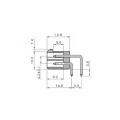 Conector Macho Mini Fit Passo de 4,20mm 90º - JS-1152 - 2 a 24 Vias