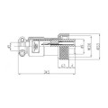 Conector Mini Mike Fêmea - 2 a 7 Vias - YLF001/XP